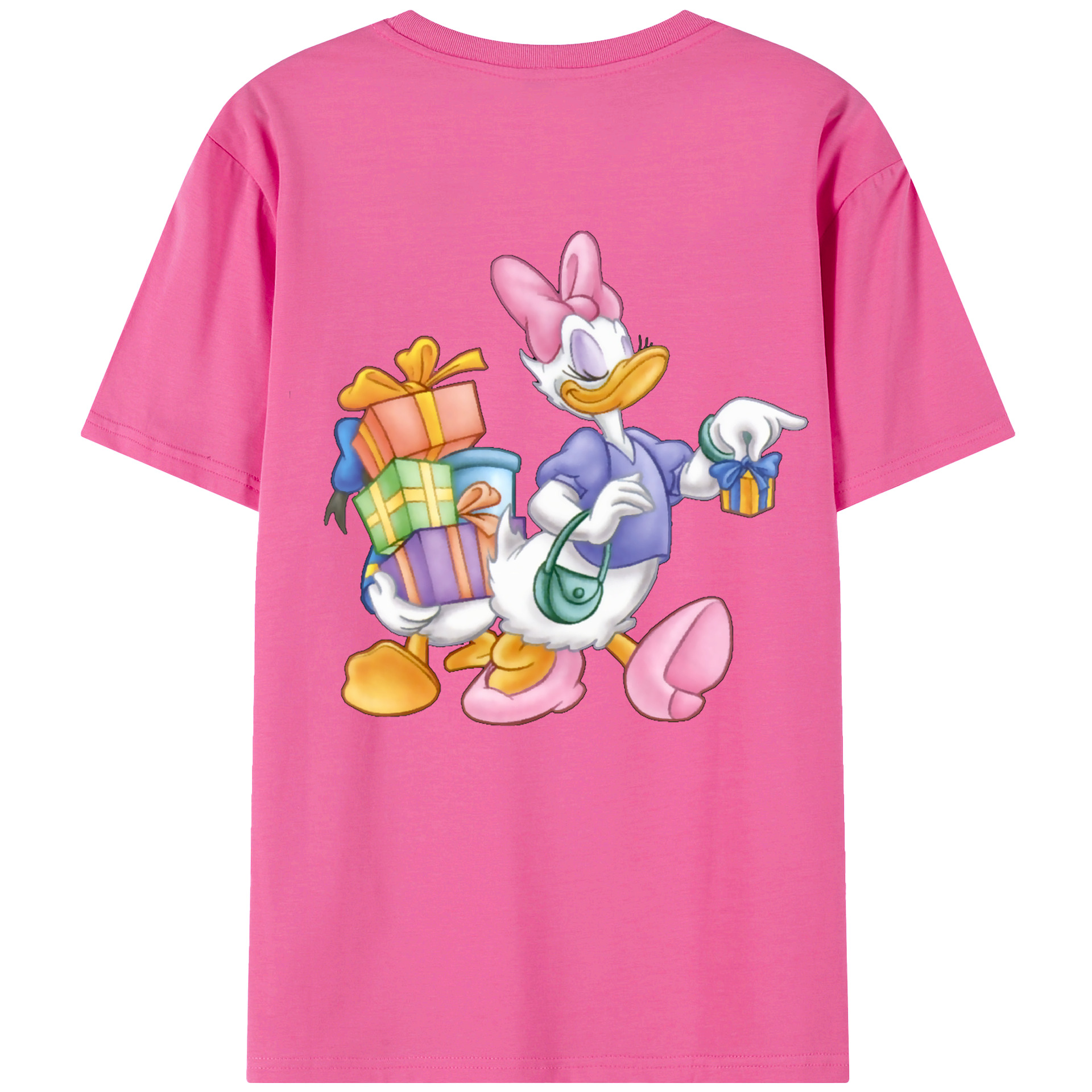 （画像用） ミッキーマウス Mickey Mouse レディース半袖Tシャツ(バックプリント)